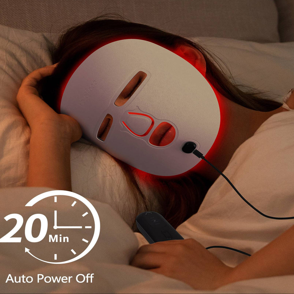 LED Face Mask Facial Care Tool, Red Light Therapy Mask For Face For Home Travel