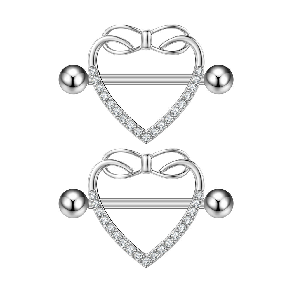 Fashion Zircon Adhesive Nail Piercing Jewelry