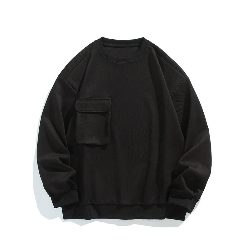 Crew-neck Pullover Sweatshirt Plus-size Casual Sport Top
